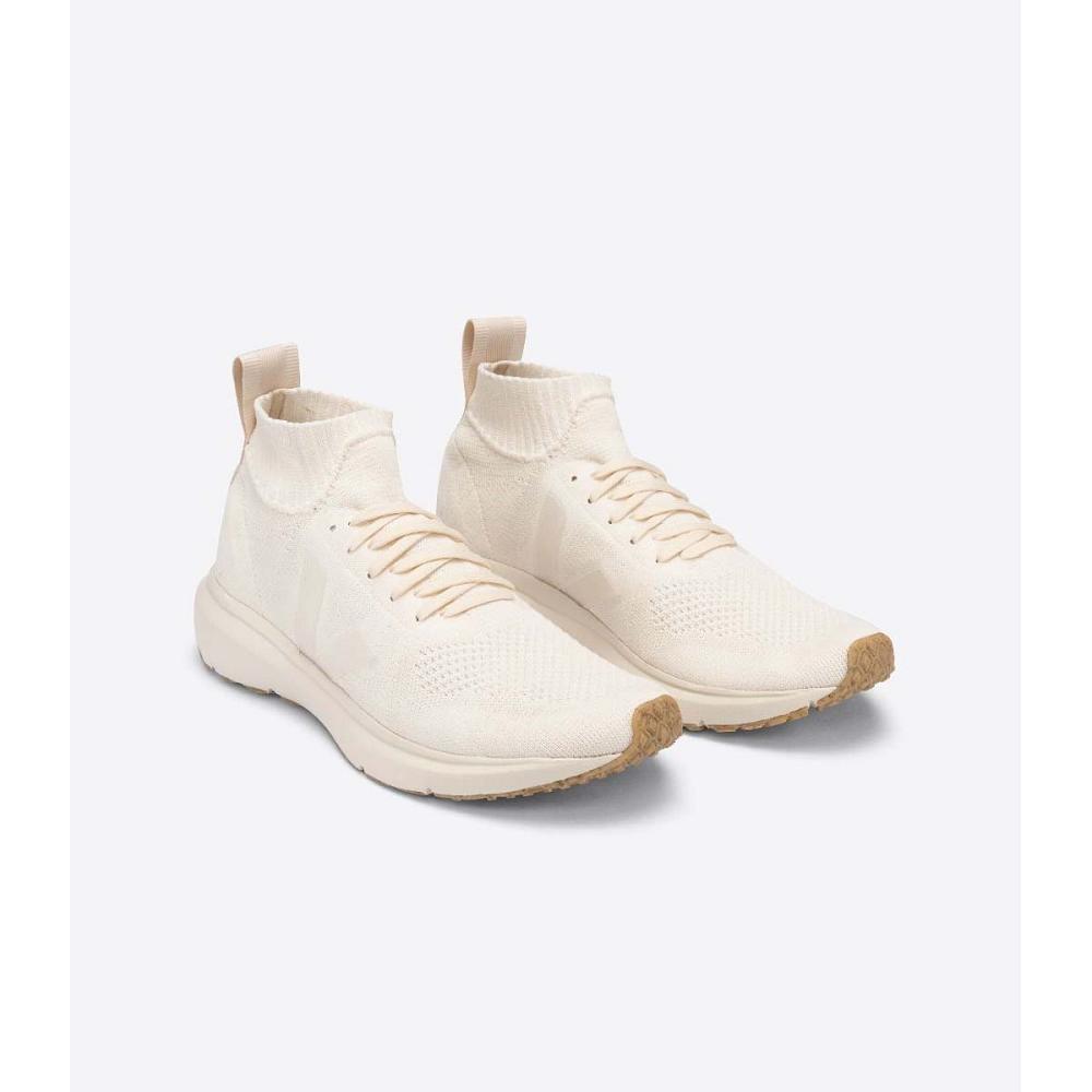 παπουτσια ανδρικα Veja V-KNIT RICK OWENS MID ασπρα | GR 286DFM